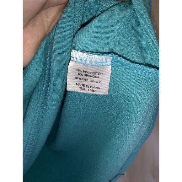 Laugh Out Loud Always Womens Lot Of 2 Blue Cold Shoulder Crop Tank Tops Size M- - Picture 5 of 8